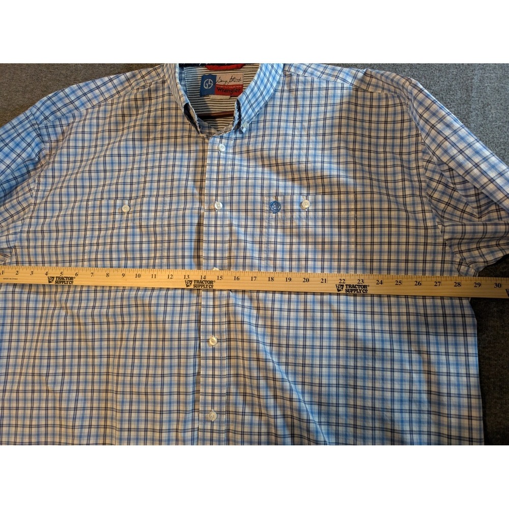 Wrangler‎ Shirts Men 3XL George Strait Cowboy Cut Plaid Button Down Lot of 2 - Picture 4 of 16